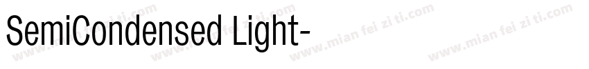 SemiCondensed Light字体转换